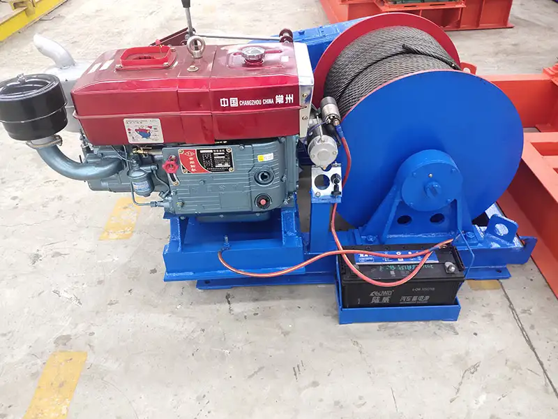 10 Ton Wire Rope Diesel Winch