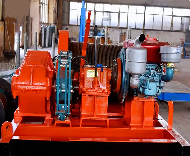 Wire Rope Winch with Diesel Power