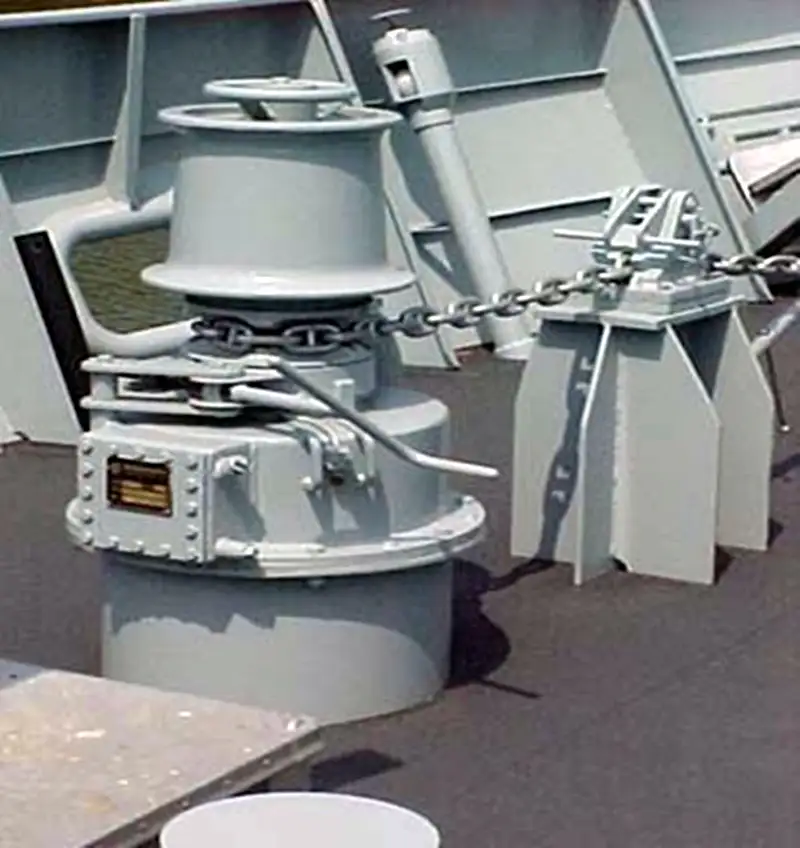 ship capstan installation