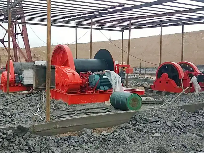 mine winch application